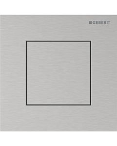 Geberit Typ 40 Betätigungsplatte 246119FW1 für Urinalsteuerung, mit pneumatischer Spülauslösung, Square, gebürstet