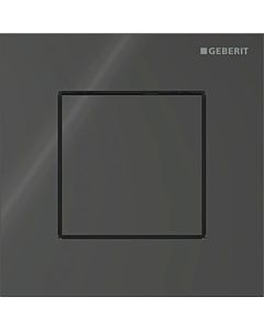Geberit Type 40 actuator plate 246119SJ1 for urinal control, with pneumatic flush actuation, Square , black