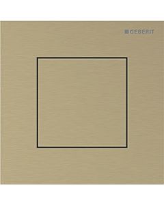 Commande d&#39;urinoir pneumatique Geberit Type 40 116217QF1, Square , couleur laiton / brossé, revêtement facile à nettoyer