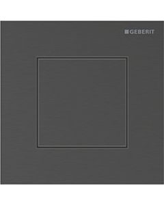 Geberit Typ 40 Urinal-Steuerung 116217QD1 pneumatisch, Square, schwarzchrom / gebürstet, easy-to-clean-beschichtet