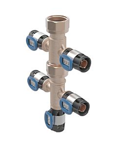 Geberit distribution spider 653435001 with FlowFit press connections, 5-way