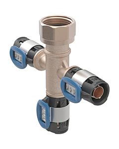 Geberit distributor spider 653434001 with FlowFit press connections, 3-way