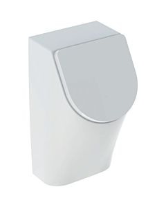Geberit Renova Plan Urinal 235120000 weiss, Zulauf von hinten, mit Deckel