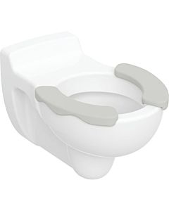 Geberit wall-mounted washbasin WC 201715000 white, 6 l, seat agate grey