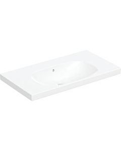 Geberit Acanto lavabo 500624012 90 x 48,2 cm, avec étagère, avec trop-plein, sans trou pour robinetterie, blanc