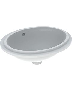 Geberit VariForm undercounter washbasin 500749002 48x39cm, without tap hole, with overflow, oval, white KeraTect