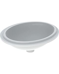 Geberit VariForm undercounter washbasin 500751002 48x39cm, without tap hole, overflow, oval, white KeraTect