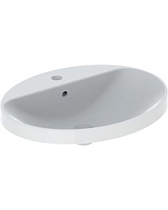 Geberit VariForm built-in washbasin 500725012 60x48cm, with tap hole bank, overflow, oval, white