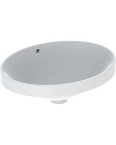 Geberit VariForm built-in washbasin 500709012 50x40cm, without tap hole, with overflow, oval, white