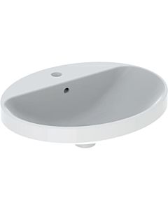 Geberit VariForm built-in washbasin 500721012 55x45cm, with tap hole bank, overflow, oval, white