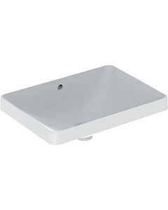Geberit VariForm built-in washbasin 500737012 55x40cm, without tap hole, with overflow, rectangular, white