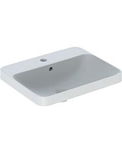Geberit VariForm built-in washbasin 500741002 55x45cm, with tap hole, with overflow, rectangular, white KeraTect
