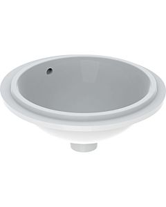 Geberit VariForm Undercounter washbasin 500745002 d= 39cm, without tap hole, with overflow, round, white KeraTect