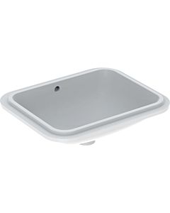 Geberit VariForm undercounter washbasin 500761012 53x44cm, without tap hole, with overflow, rectangular, white