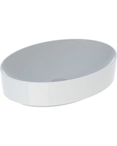 Geberit VariForm countertop washbasin 500771002 55x40cm, without tap hole, overflow, oval, white KeraTect