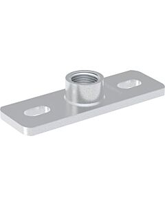 Geberit Grundplatte 362826261 G 1/2, eckig, 2-Loch, mit Gewindemuffe G, verzinkt