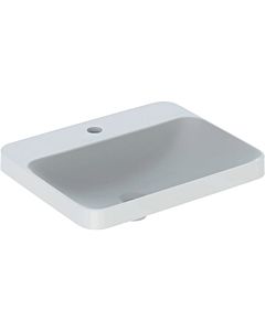 Geberit VariForm built-in washbasin 500743012 55x45cm, with tap hole, without overflow, rectangular, white