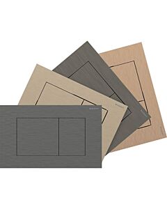 Plaque de commande Geberit Sigma40 004611002, galvanisée, double affleurement, carrée