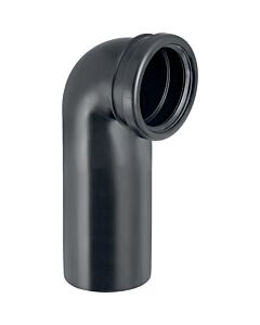 Geberit Pe Anschlussbogen 366925161 DN 90/90, 90Grad, PE-HD, für Wand-WC