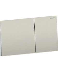 Geberit Sigma70 flush plate 115622ID1 Square, for dual flush, nickel, brushed, easy-to-clean coated
