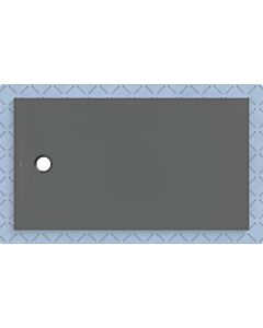 Geberit CleanFloor30 shower tray 551017DM1, flush with floor, with sealing fleece, 90 x 160 cm, graphite / matt