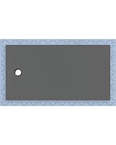 Geberit CleanFloor30 shower tray 551018DM1, flush with the floor, with sealing fleece, 90 x 170 cm, graphite / matt
