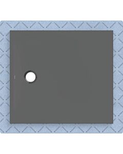 Geberit CleanFloor30 shower tray 551012DM1, flush with floor, with sealing fleece, 90 x 100 cm, graphite / matt