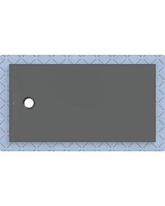 Geberit CleanFloor30 shower tray 551008DM1, flush with the floor, with sealing fleece, 80 x 150 cm, graphite / matt
