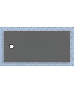 Geberit CleanFloor30 shower tray 551010DM1, flush with floor, with sealing fleece, 80 x 170 cm, graphite / matt