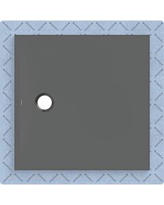 Geberit CleanFloor30 shower tray 551011DM1, flush with floor, with sealing fleece, 90 x 90 cm, graphite / matt