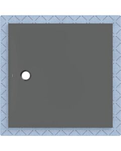Geberit CleanFloor30 shower tray 551026DM1, flush with floor, with sealing fleece, 120 x 120 cm, graphite / matt