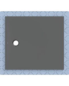 Geberit CleanFloor30 shower tray 551021DM1, flush with floor, with sealing fleece, 100 x 110 cm, graphite / matt