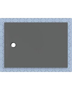 Geberit CleanFloor30 shower tray 551023DM1, flush with floor, with sealing fleece, 100 x 140 cm, graphite / matt