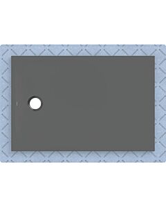 Geberit CleanFloor30 shower tray 551006DM1, flush with the floor, with sealing fleece, 80 x 120 cm, graphite / matt