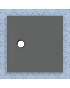 Geberit CleanFloor30 Duschfläche 551002DM1 bodeneben, mit Dichtvlies, 80 x 80 cm, graphit / matt