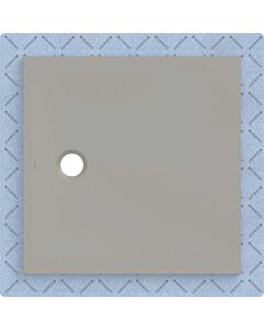 Receveur de douche Geberit CleanFloor30 551011291, affleurant au sol, avec joint d&#39;étanchéité en polaire, 90 x 90 cm, gris mat