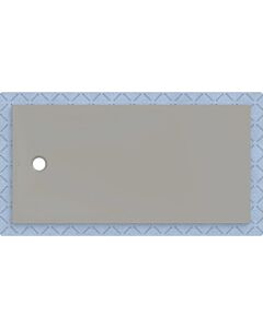Geberit CleanFloor30 shower tray 551019291, flush with floor, with sealing fleece, 90 x 180 cm, grey / matt
