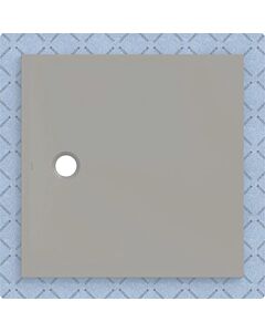 Receveur de douche Geberit CleanFloor30 551020291, affleurant au sol, avec joint d&#39;étanchéité en polaire, 100 x 100 cm, gris mat