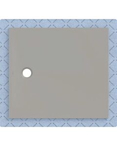 Geberit CleanFloor30 shower tray 551021291, flush with floor, with sealing fleece, 100 x 110 cm, grey / matt