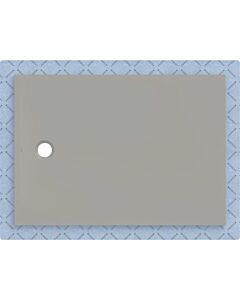 Geberit CleanFloor30 shower tray 551023291, flush with floor, with sealing fleece, 100 x 140 cm, grey / matt