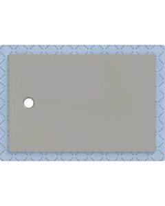 Geberit CleanFloor30 Duschfläche 551024291 bodeneben, mit Dichtvlies, 100 x 150 cm, grau / matt
