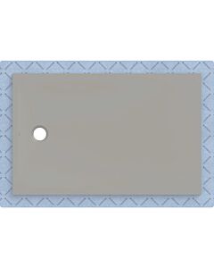 Receveur de douche Geberit CleanFloor30 551015291, affleurant au sol, avec joint d&#39;étanchéité en polaire, 90 x 140 cm, gris mat