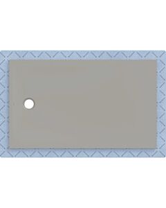 Receveur de douche Geberit CleanFloor30 551016291, affleurant au sol, avec joint d&#39;étanchéité en polaire, 90 x 150 cm, gris mat