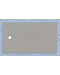 Geberit CleanFloor30 shower tray 551017291, flush with floor, with sealing fleece, 90 x 160 cm, grey / matt