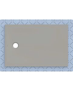 Geberit CleanFloor30 shower tray 551006291, flush with floor, with sealing fleece, 80 x 120 cm, grey / matt