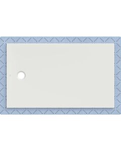 Receveur de douche Geberit CleanFloor30 551016001, affleurant au sol, avec joint d&#39;étanchéité en polaire, 90 x 150 cm, blanc mat