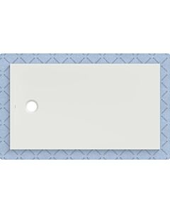 Geberit CleanFloor30 shower tray 551007001, flush with floor, with sealing fleece, 80 x 140 cm, white / matt