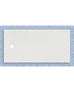 Geberit CleanFloor30 shower tray 551009001, flush with floor, with sealing fleece, 80 x 160 cm, white / matt