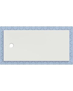 Receveur de douche Geberit CleanFloor30 551010001 affleurant au sol, avec membrane d&#39;étanchéité, 80 x 170 cm, blanc mat