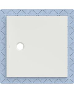 Geberit CleanFloor30 shower tray 551011001 flush with floor, with sealing fleece, 90 x 90 cm, white / matt